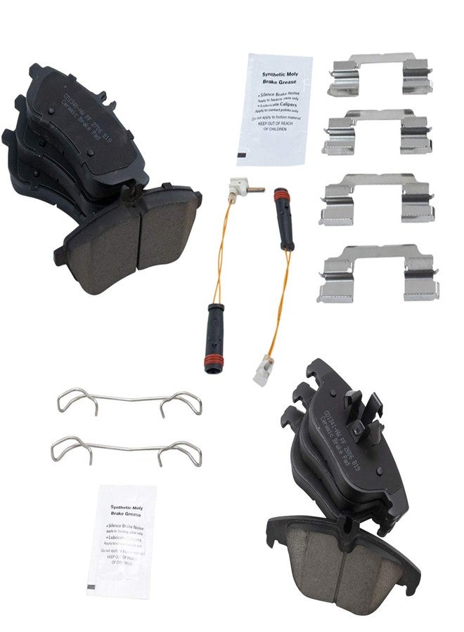 TRQ Front & Rear Premium Posi Ceramic Brake Pad Kit for Mercedes Benz C250 C300 - Image 3