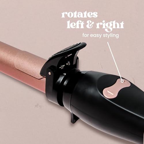 Beachwaver The Beachwaver Co. B1.25 Rotating Curling Iron - Midnight Rose | Automatic 1 1/4-Inch Ceramic Curling Iron - Larger Barrel Size for Medium-to-Long Hair! | Auto-Shut Off, Travel-Friendly, Dual Voltage - Image 4