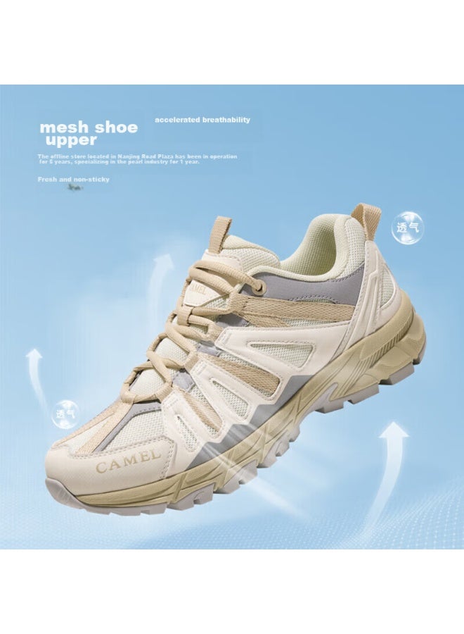 camel Camel [junlong] Outdoor Breathable Hiking Shoes For Men And Women, Non-slip Wear-resistant Casual Sports Trekking Footwear - Image 2