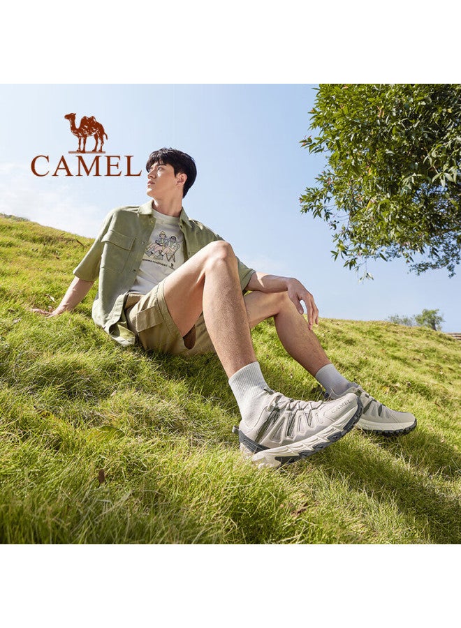 camel Camel [junlong] Outdoor Breathable Hiking Shoes For Men And Women, Non-slip Wear-resistant Casual Sports Trekking Footwear - Image 5