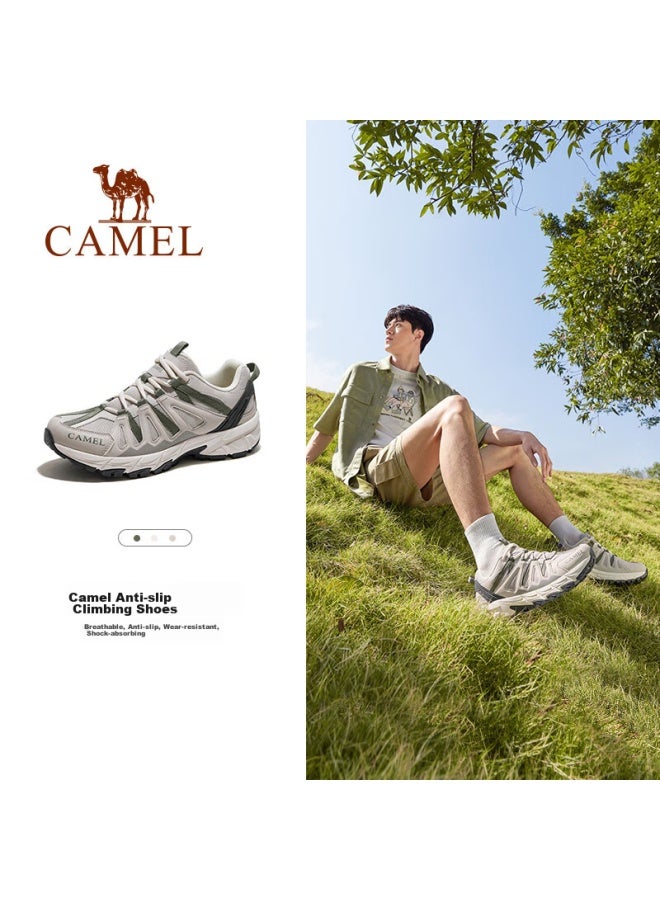 camel Camel [junlong] Outdoor Breathable Hiking Shoes For Men And Women, Non-slip Wear-resistant Casual Sports Trekking Footwear - Image 4