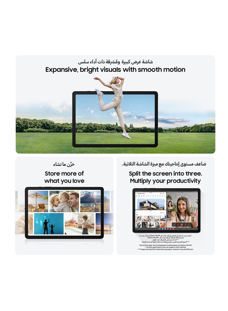 Samsung Galaxy Tab A9 Graphite 4GB RAM 64GB LTE - Middle East Version - Image 4