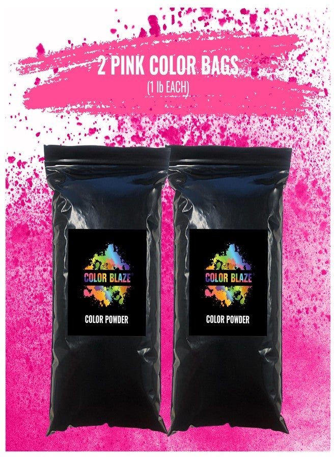 Color Blaze بودرة كشف جنس المولود من كولور بليز بلاك آوت - 2 رطل من البودرة الوردية للبنات، مثالية للسيارة، وحرق الإطارات على الدراجة النارية، والرمي، وجلسات التصوير، وحفلات الكشف عن جنس المولود، والمهرجانات - عبوة من كيسين، كل كيس 1 رطل - وردي - Image 5