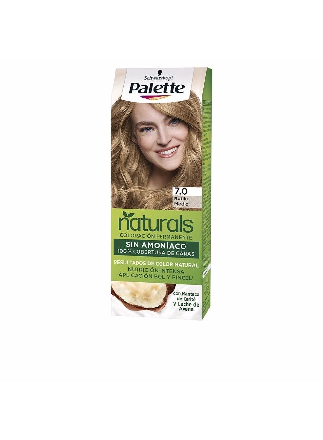 Schwarzkopf Palette Natural Permanent Hair Color 7.0 Medium Blonde - Image 1