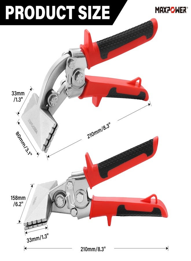 MAXPOWER Sheet Metal Hand Seamer, 3" Offset Jaw and 6“ Straight Jaw Sheet Metal Bender Tools with Ergonomic Handle, 2-Pack Metal Bending Tools - Image 2