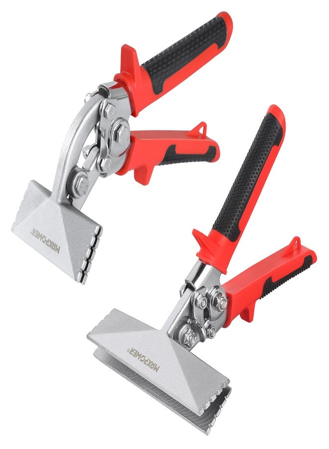 MAXPOWER Sheet Metal Hand Seamer, 3" Offset Jaw and 6“ Straight Jaw Sheet Metal Bender Tools with Ergonomic Handle, 2-Pack Metal Bending Tools - Image 1