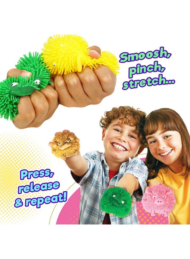 Ja-Ru كرة ضغط برائحة العلكة من Puffy Pets (4 Pets متنوعة) 2.5 بوصة لعبة موتشي إسفنجية مبتكرة؛ كرات نودلز إسفنجية للحيوانات للأطفال؛ كرة حسية للتململ؛ عبوة حفلات كبيرة 43504S - Image 3
