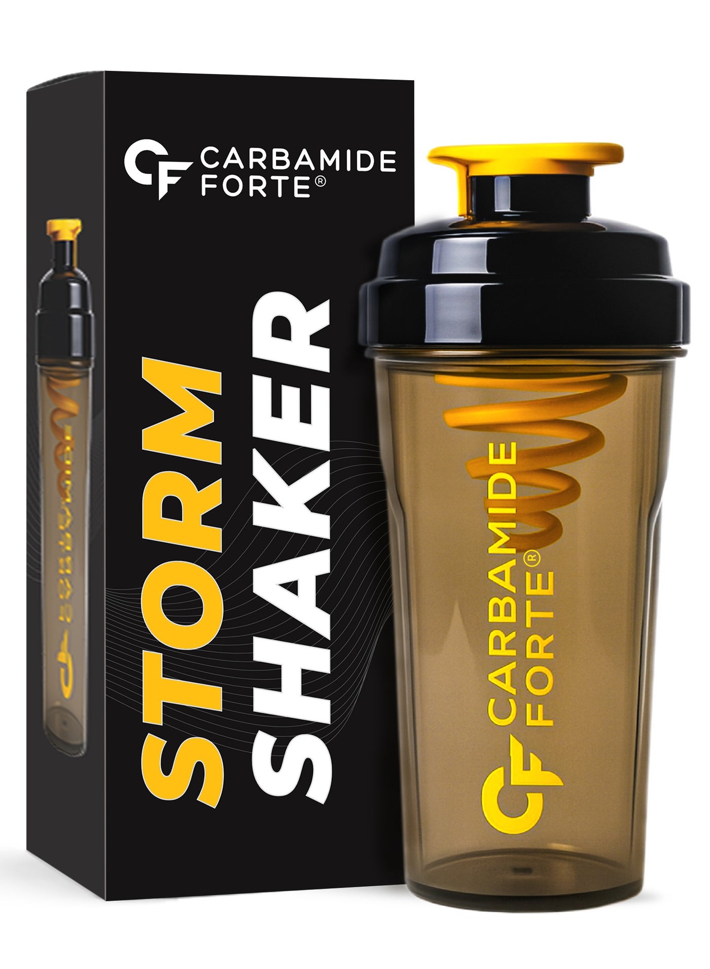 Carbamide Forte Storm Shaker for Gym Bottle 700ml | Protein Shaker Bottle | 100% Leakproof, BPA Free, Durable Gym Shaker 700ml | Cyclone Blender for Smooth Shakes