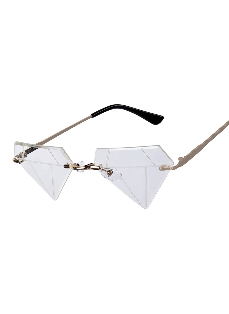 Woggles Red Pappy Solarae Transparent Diamond Sunglasses