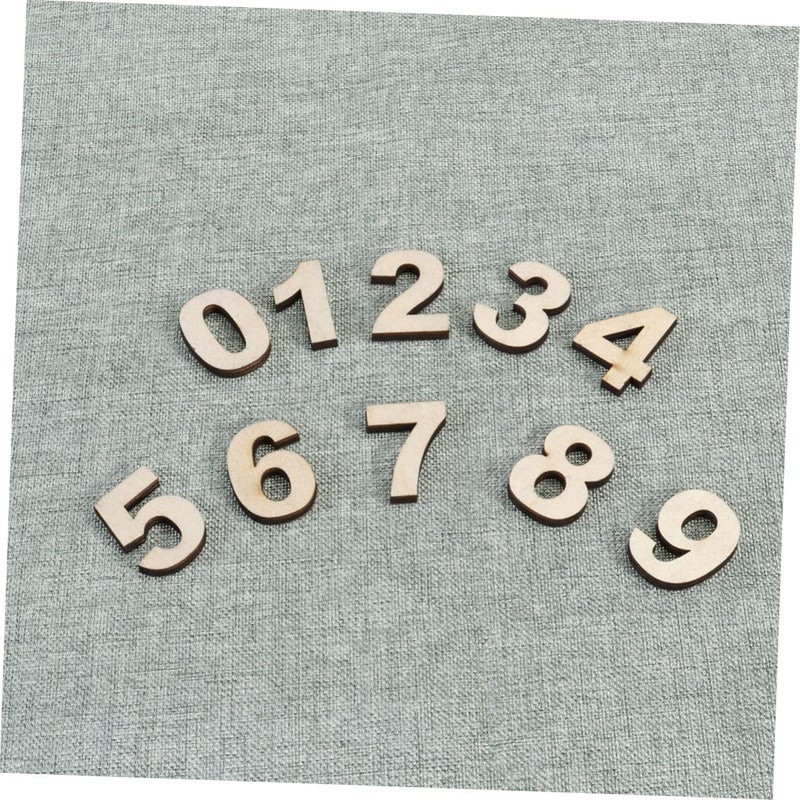 Self Adhesive Wooden Number Props For Mailbox Photo Booth Home Decor - Image 5