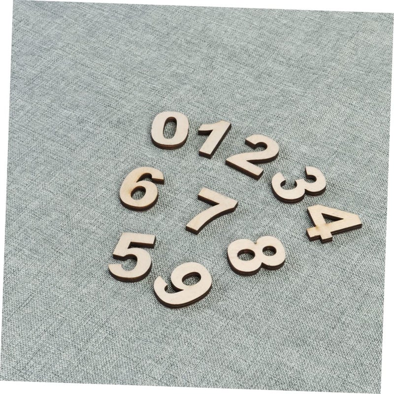 Self Adhesive Wooden Number Props For Mailbox Photo Booth Home Decor - Image 3