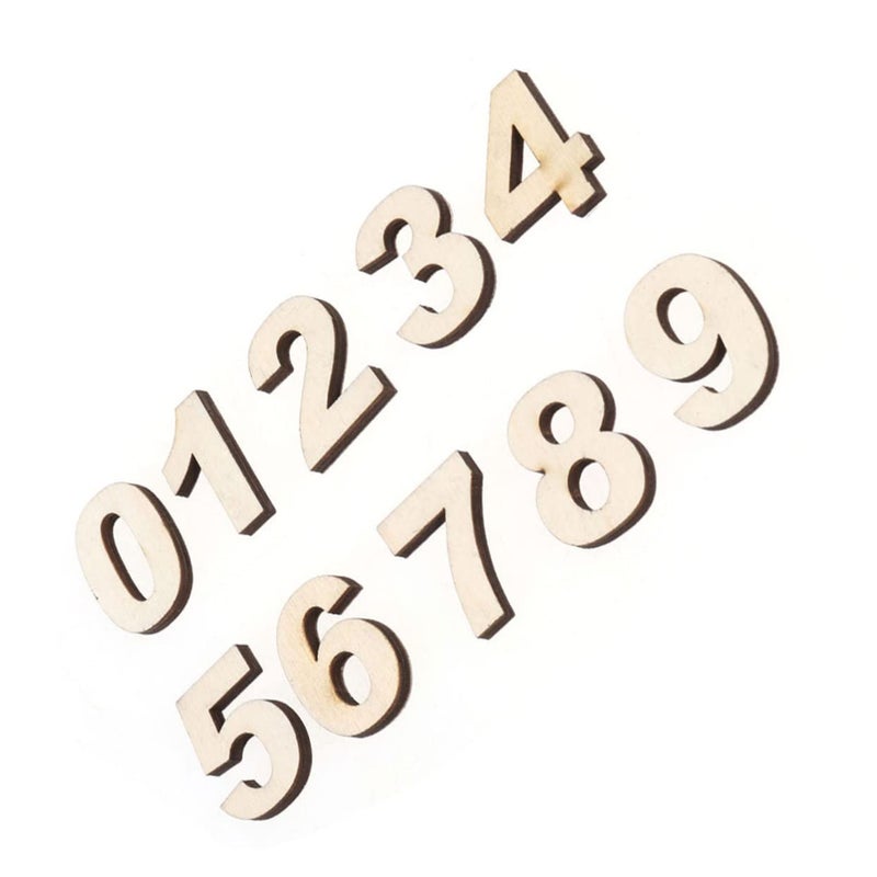 Self Adhesive Wooden Number Props For Mailbox Photo Booth Home Decor - Image 2