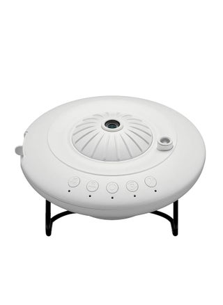 1 set of LED projector, adjustable angle, wide projection range, no glare, low noise, improved atmosphere, high-precision lens (UFO white host +8 light film) - pzsku/ZA5B729260D5D04ED4996Z/45/_/1728899150/bc455b6a-809f-49ef-9f9d-d525d703d055