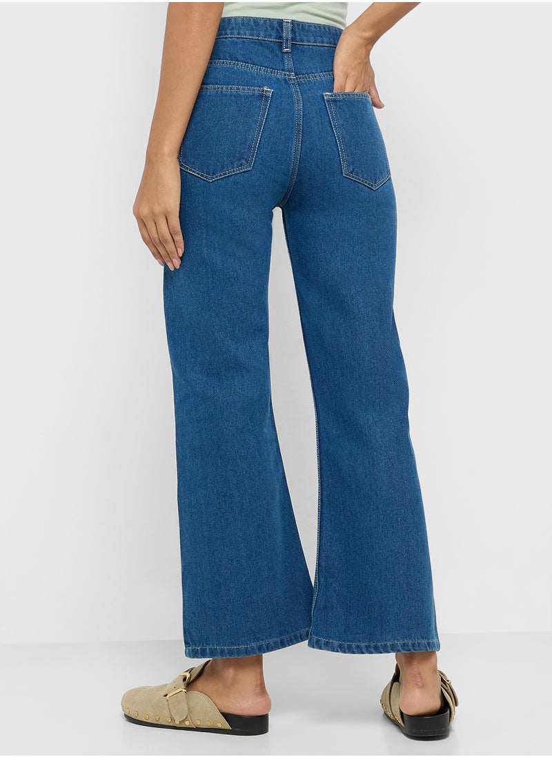 Ginger Distressed High Rise Straight Fit Jeans  - Image 3