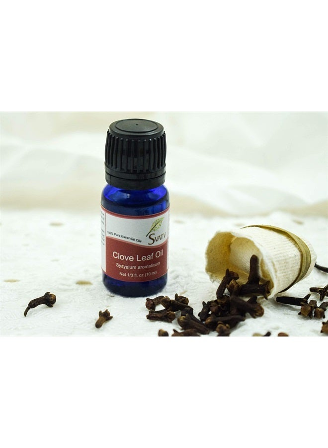 SVATV Clove Leaf Essential Oil Therapeutic Grade Aromatherapy Oils Fragrance Oil for Diffuser Yoga Massage & DIY Personal Care 10 ml - Image 2