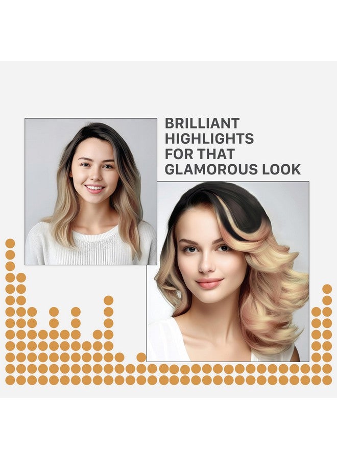 Streax Hair Colour Highlight Kit | Blonde Hair Colour, Vibrant Blonde - Pack Of 1 I Enriched With Walnut & Argan Oil I Hair Colour For Women | Rich, Vibrant, Easy To Use, Diy Application - Image 2