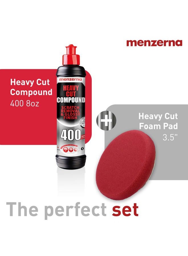 Menzerna Scratch Remover Set - Aluminum Oxide, Medium Grit 400, 2 Pack - Car Scratch Remover - Image 2
