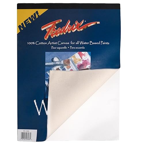FREDRIX Creative Series Watercolor Canvas Pad, 9" x 12" - Image 3