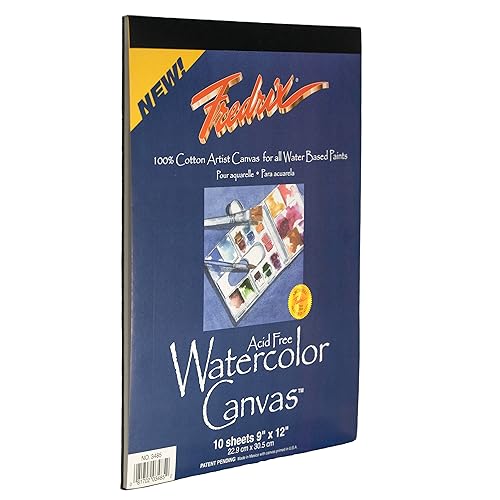 FREDRIX Creative Series Watercolor Canvas Pad, 9" x 12" - Image 5