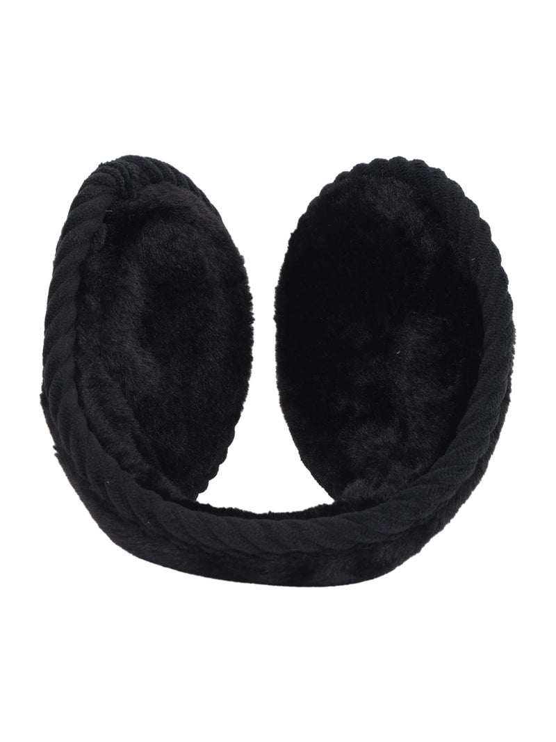 FabSeasons outdoor earmuff/ear earmer/ear cap with faux fur on the inside for Men & Women - Image 3