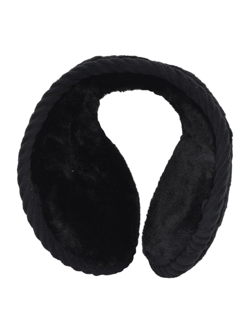 FabSeasons outdoor earmuff/ear earmer/ear cap with faux fur on the inside for Men & Women - Image 2
