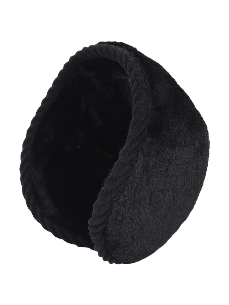 FabSeasons outdoor earmuff/ear earmer/ear cap with faux fur on the inside for Men & Women - Image 1