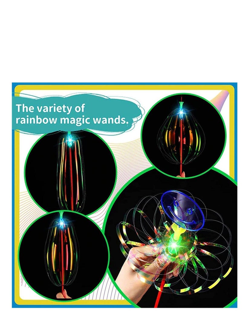 واي آند دي Bubble Wands for Kids Variety Magic Twist Wand Lights Up Colorful Twists Flower Party Favor 20Pcs(Random Style) - Image 3