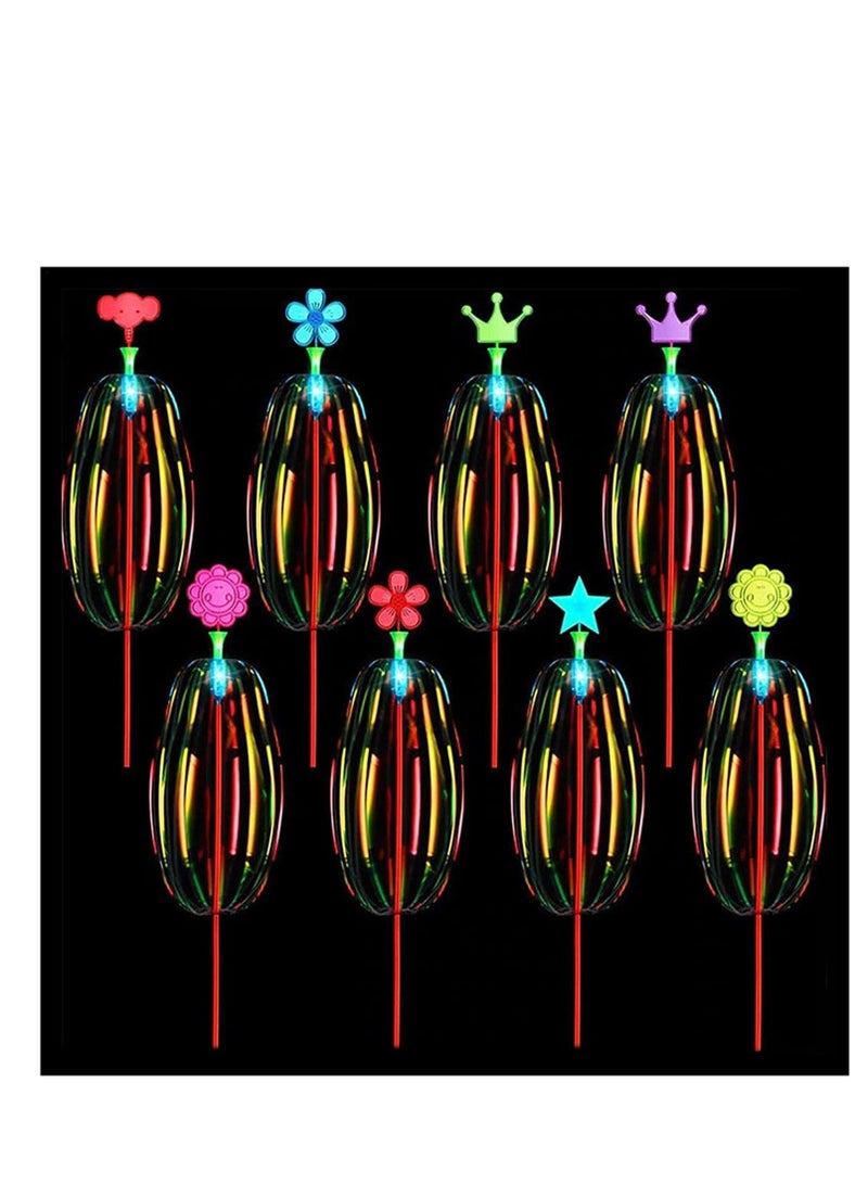 واي آند دي Bubble Wands for Kids Variety Magic Twist Wand Lights Up Colorful Twists Flower Party Favor 20Pcs(Random Style) - Image 2