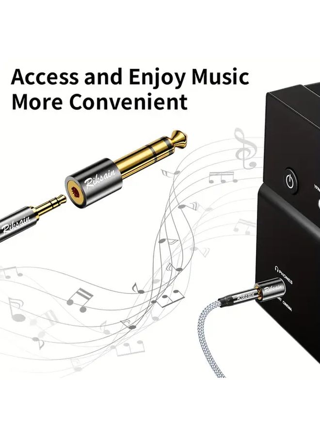 Gold Plated 635mm to 35mm Audio Adapter 1 Pack for Speaker Guitar Mixer - Image 5
