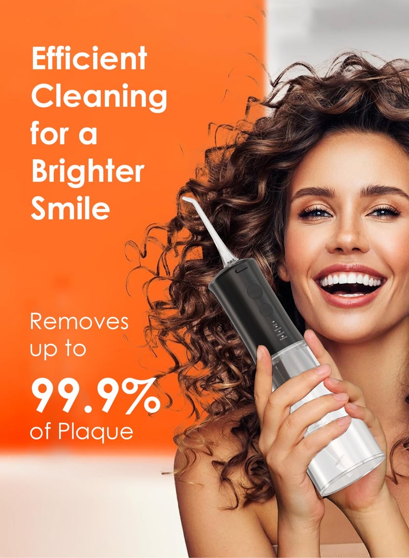 SHINESense Portable Dental Water Flosser Black - Image 2
