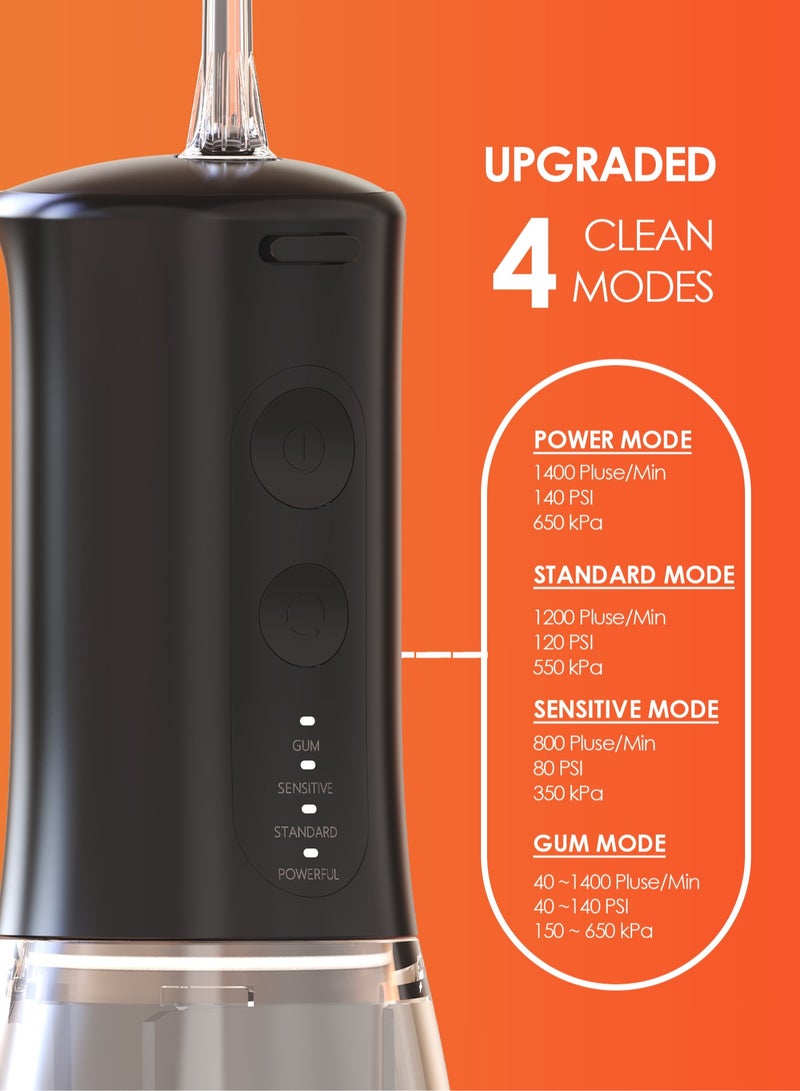 SHINESense Portable Dental Water Flosser Black - Image 4