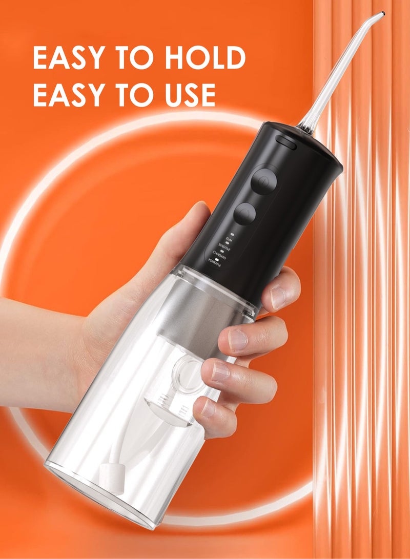 SHINESense Portable Dental Water Flosser Black - Image 5