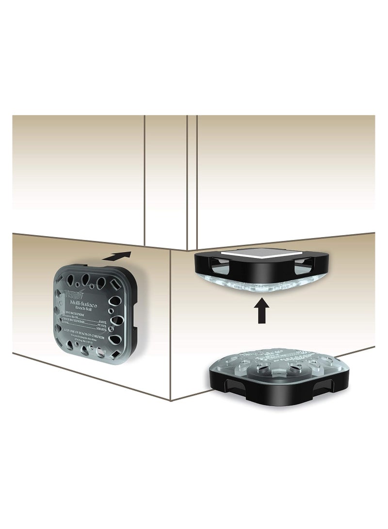 محطات طُعم الصراصير متعددة الأسطح الداخلية TERRO T500 - قاتل الصراصير الداخلي، 6 محطات طُعم، أسود - Image 4