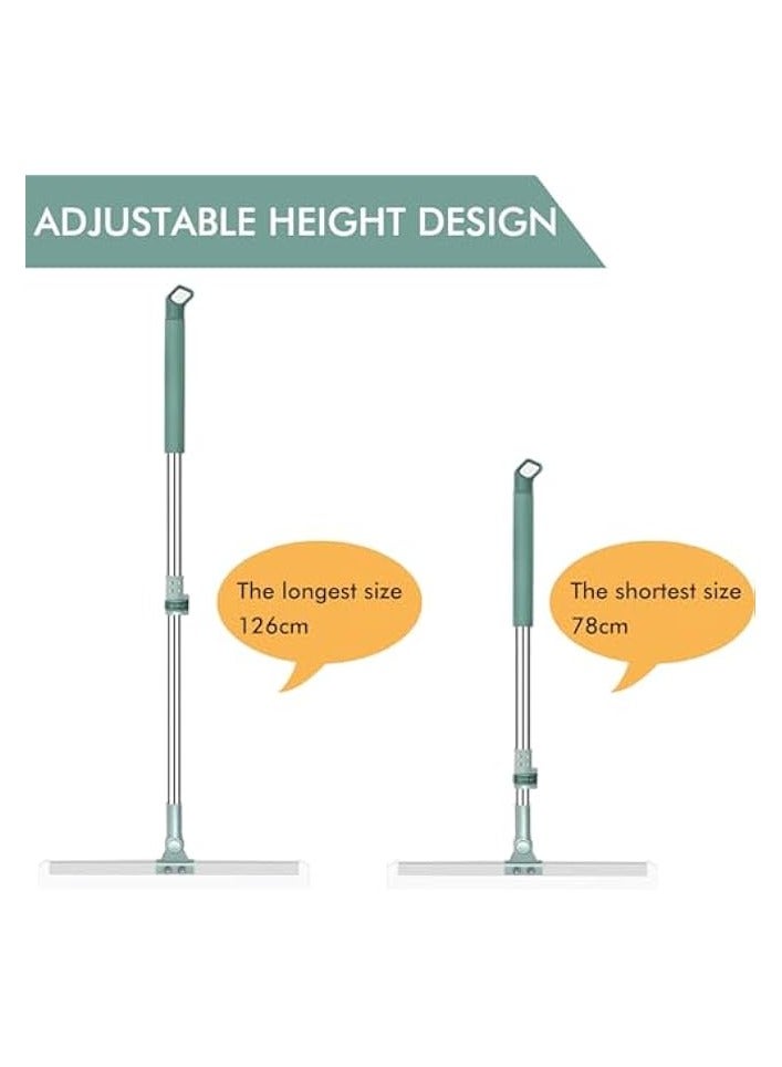 erorex Floor Squeegee with Telescopic Handle 78–126CM, Heavy Duty Squeegee for Floor, Squeegee Broom for Tiles, Garage, Deck, Bathroom, Window - Image 2