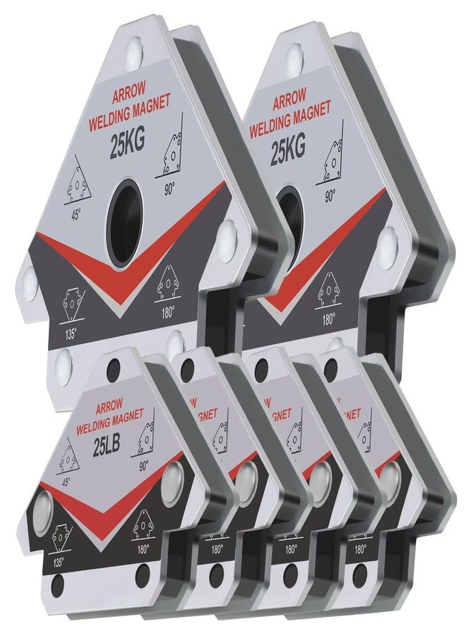 guti-more GUTIMORE Welding Magnets 25LB&55LB 6Pcs Welding Magnet Set, Magnetic Welding Holder, Holding Power Welding Accessories - Image 1