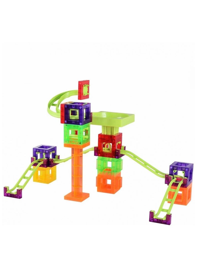 3D Magnetic Building Cube Set – STEM & Creative Construction Toy – 40+ Pieces - Image 1