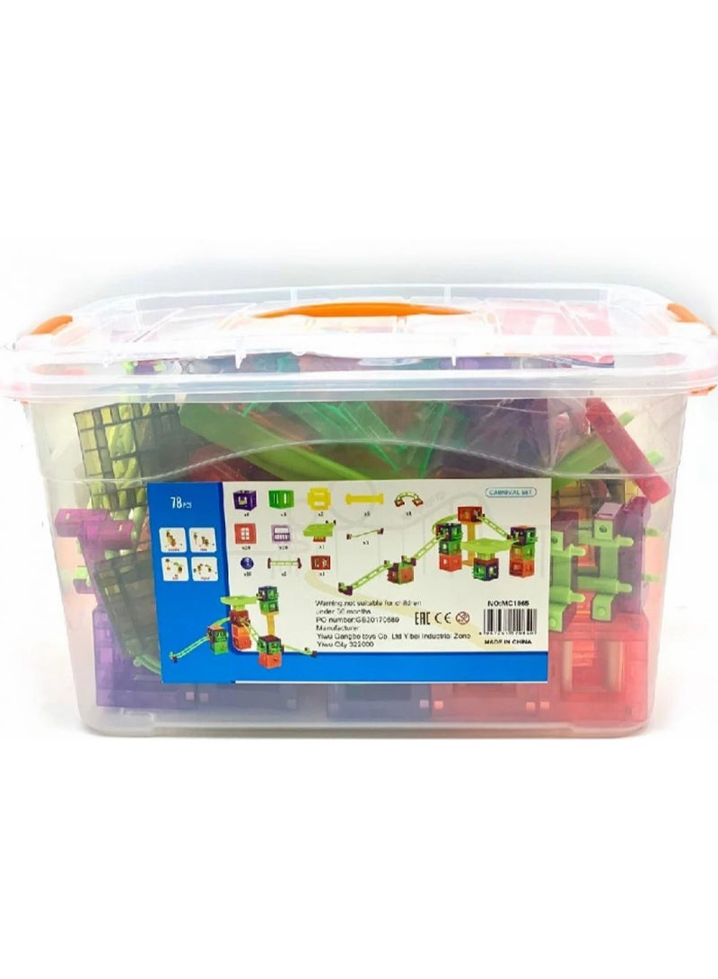 3D Magnetic Building Cube Set – STEM & Creative Construction Toy – 40+ Pieces - Image 5