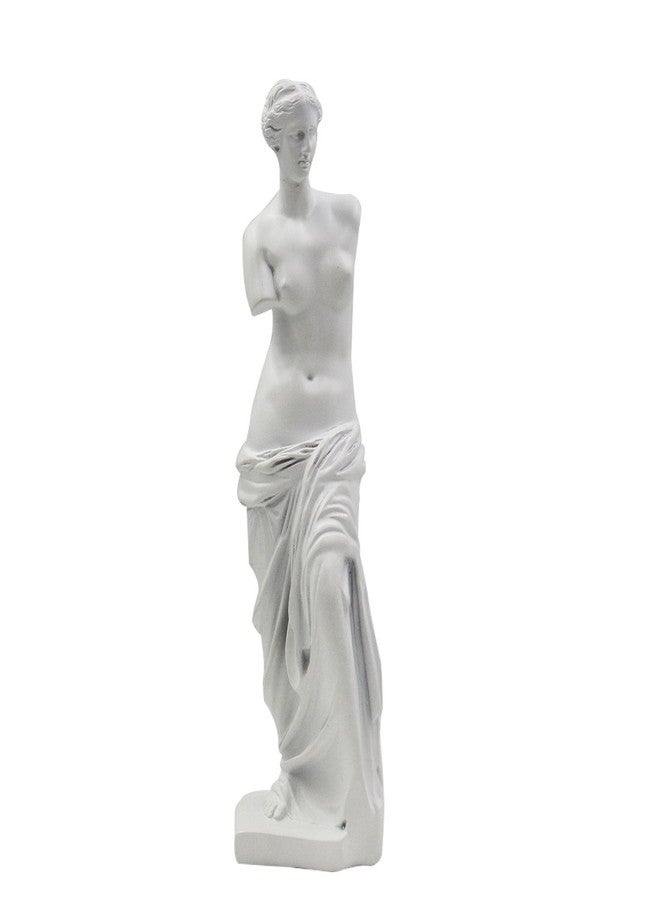 KIKITOY Venus de Milo Statue - Handcrafted Resin Sculpture 11 Inch Tall White Greek Goddess Art | Museum Replica for Home Decor, Office Desk, Bookshelf Display | Roman Aphrodite Mythology Decor - Image 1