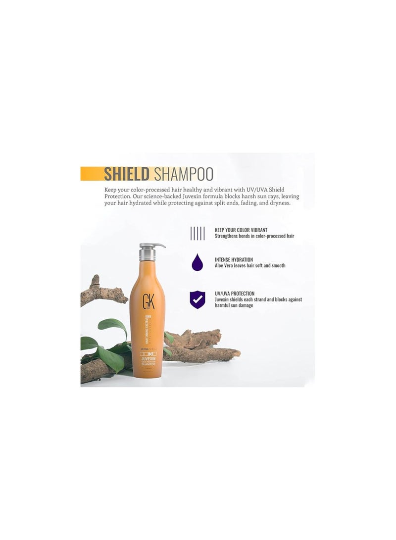 GK Hair Global Keratin UV Color Shield Shampoo Deep Cleansing Color Sun Heat Protection For Color Treated Dry Damage Frizzy Hair No Sulphate No Paraben - Image 3