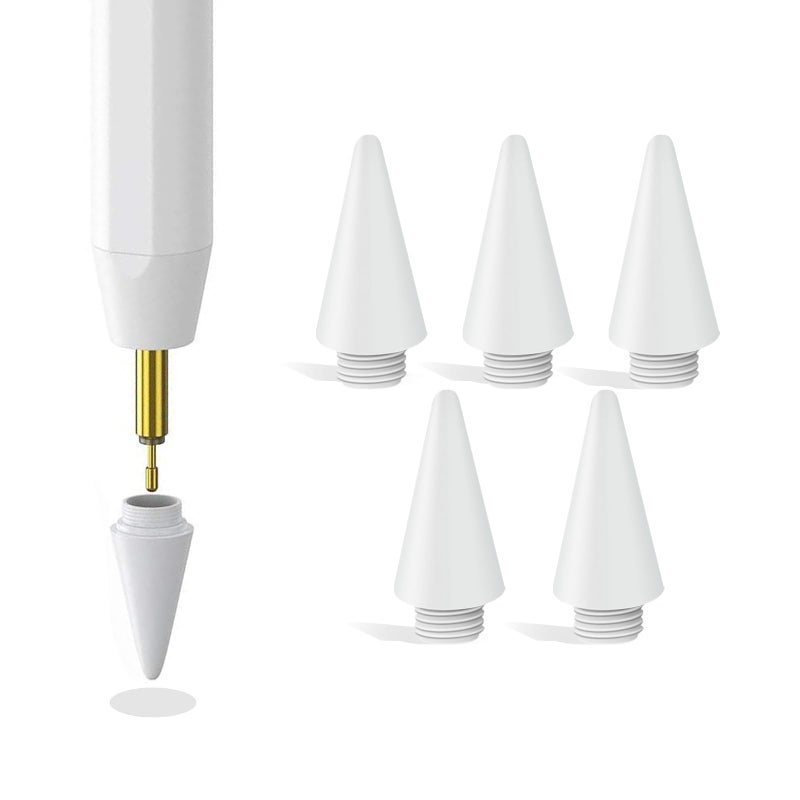 EVACH Replacement Pencil Tips for Evach Stylus Pen for iPad I706 White,5PCS White - Image 1