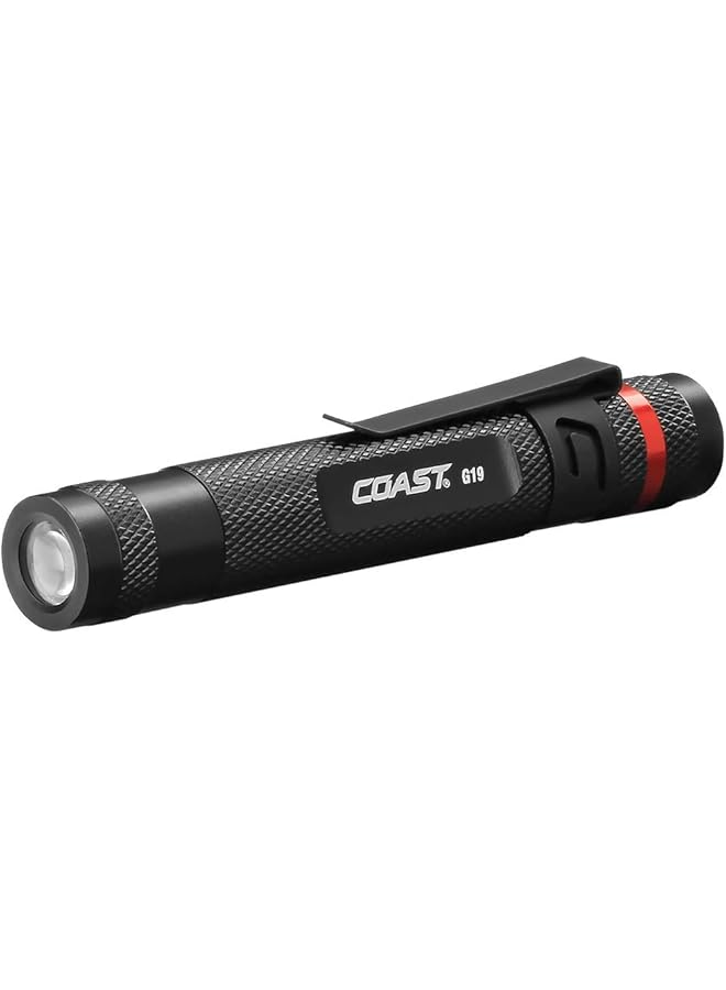Coast G19 54 Lumen Inspection Beam LED Penlight with Adjustable Pocket Clip and Consistent Edge To Edge Brightness Black - Image 1