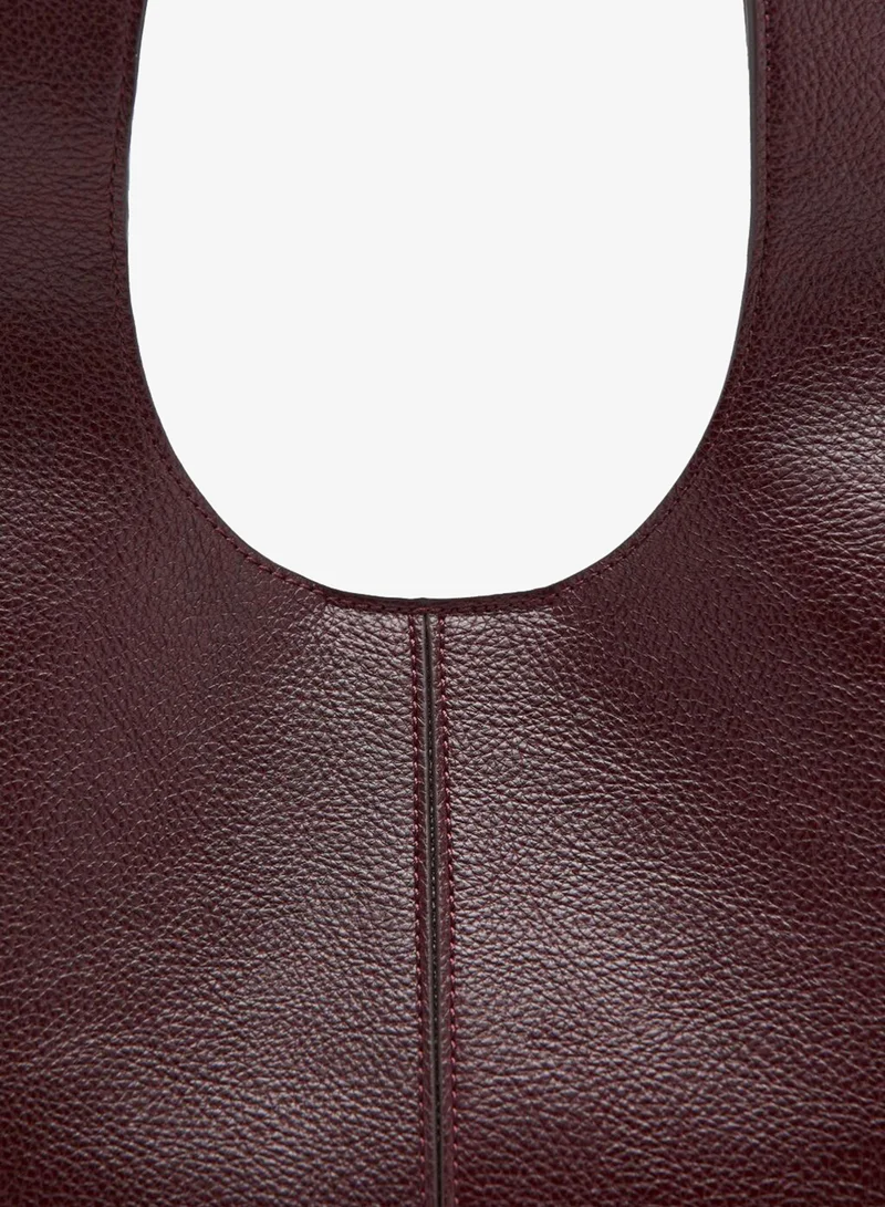 Mango 78-BURDEOS Large Shopper Bag for Women | Best Price UAE