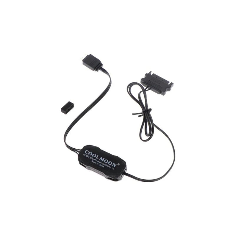 ARGB Controller SATA Powered 5V 3Pin LED Lighting Compatible with RGB Fans - Compact Design for Desktop Computer Setup - Image 3