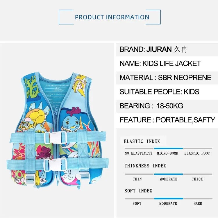 Bluejw Life Jacket Children Swimming Life Jacket Vest Safety Water Sports Buoyancy Kids Life Jacket Chaleco Salvavidas - Image 3