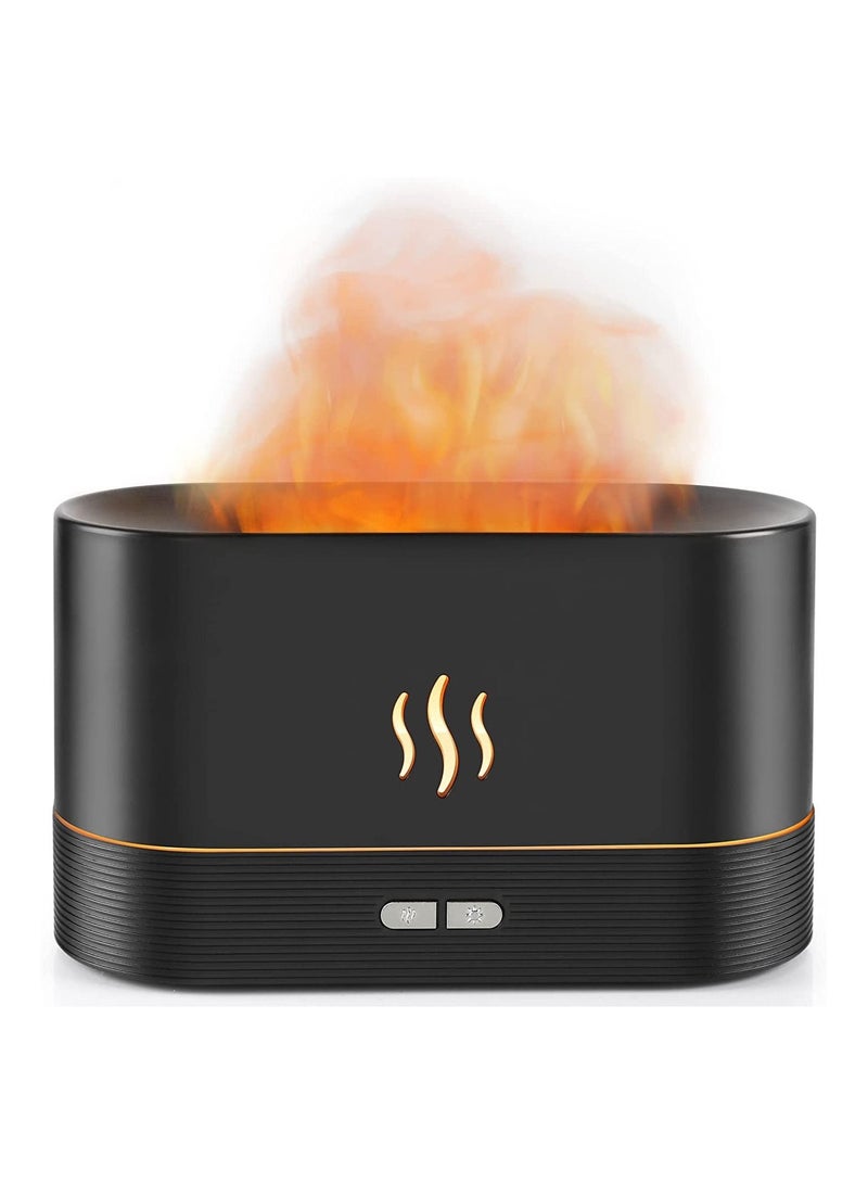 ELTRAZONE Flame Diffuser Humidifier-Auto Off 180ml Essential Oil Diffuser-2 Modes Brightness Aroma Humidifier with Fire Flame Effect for Home,Office - Image 1