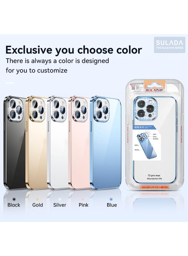 SULADA Case For iPhone 11 Pro Max Diamond Lens Protector Plated Frosted Case - Image 3