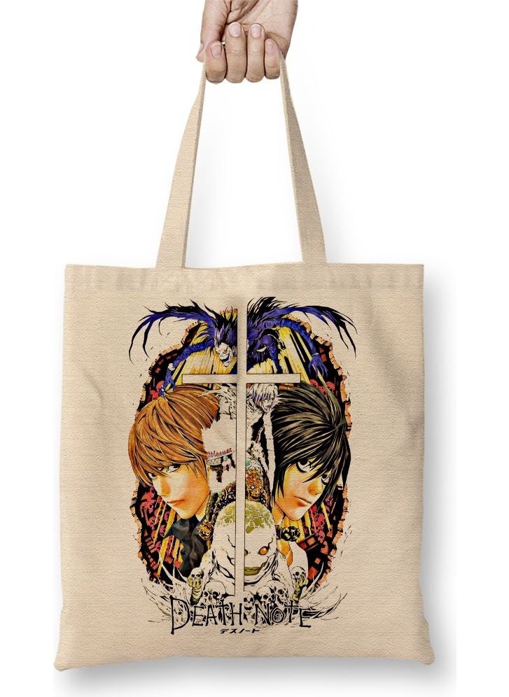 Baskı Dükkanı Print Shop Death Note Death Note Cloth Bag Long Handle 