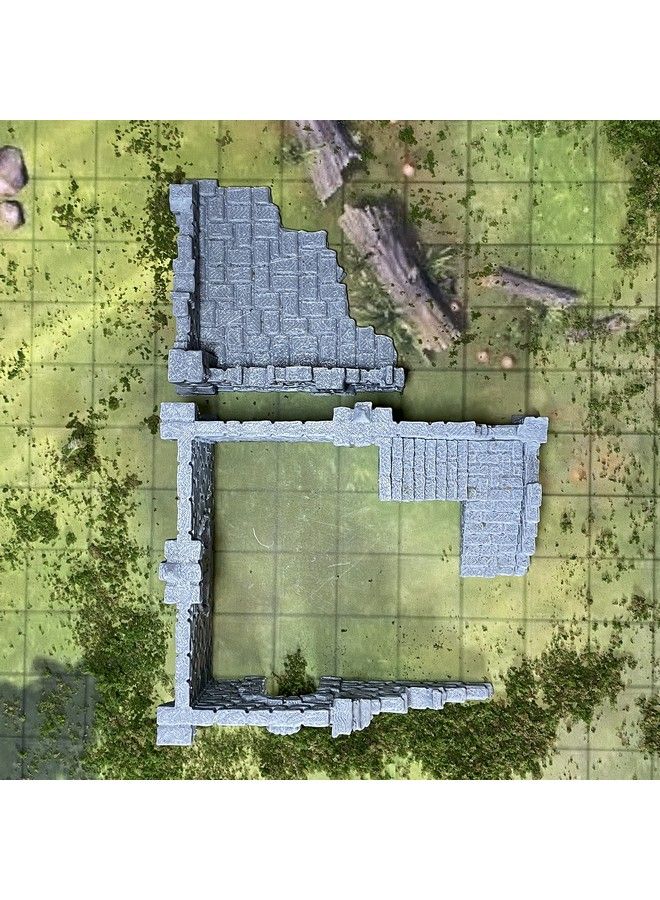 Extruded Gaming Building Ruins Set 2A - Image 5