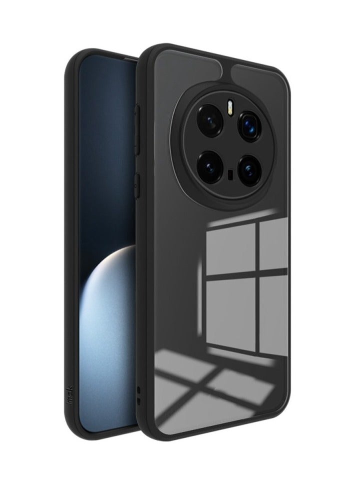 Ultra Hybrid Shockproof Sleek Armor Back Cover Case for Honor Magic 7 Pro Protection | Crystal Clear Hard Back Transparent Cover PC+TPU Black Bumper - Image 1