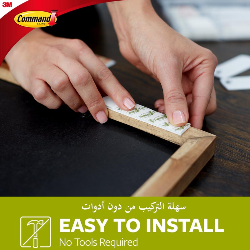 Command 17202 ES Picture Hanging Strips, Small, Holds 1.8 Kg. whole pack, white color. 4 pairs/pack, Decorate Damage-Free - Image 4